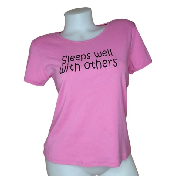 Sleeps Well With Others Sleep T Shirt Size L - Picture 9 of 9